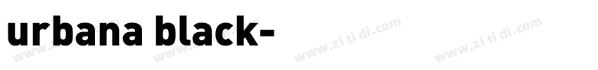 urbana black字体转换